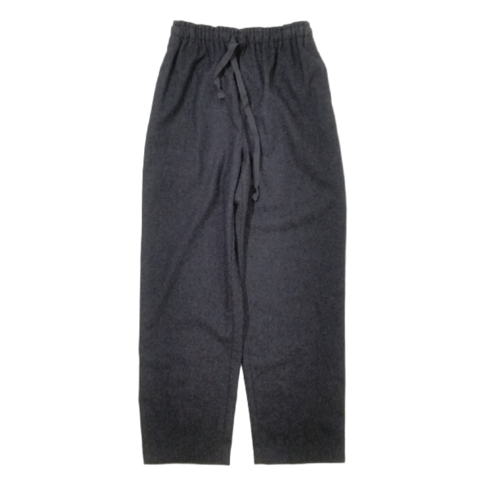 Men's 100% Wool Drop crotch Drawstring Pants Gray - Picture 2 of 6